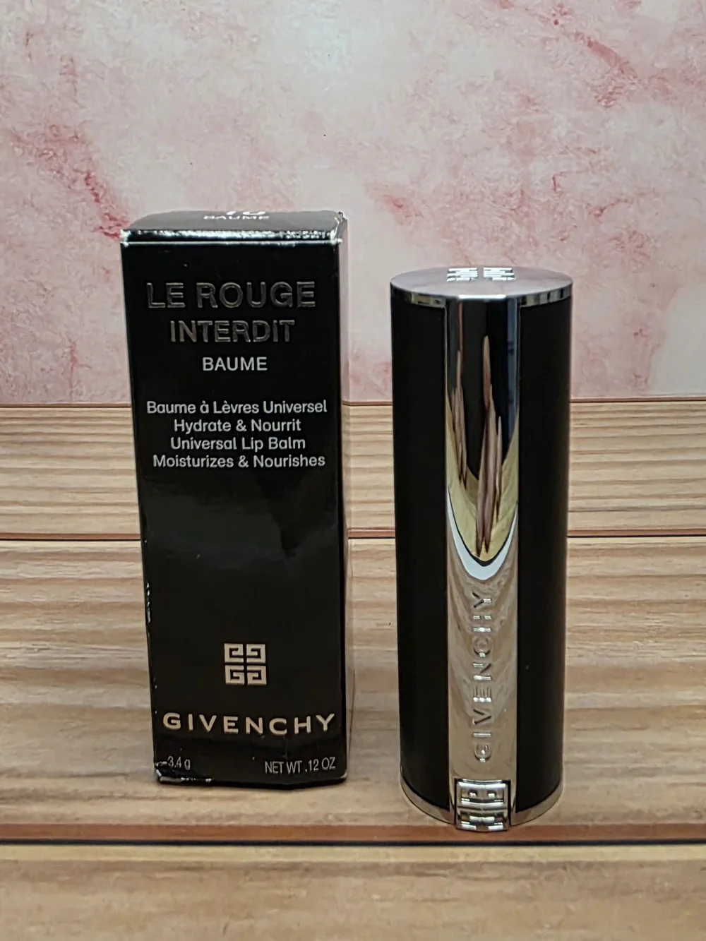 Givenchy Le Rouge Interdit Baume Universal Lip Balm - Black and Silver